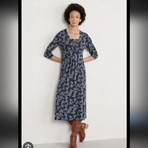 SeaSalt Organic Cotton Seed Packet Dress Womens Size 8 WM17567 Y2